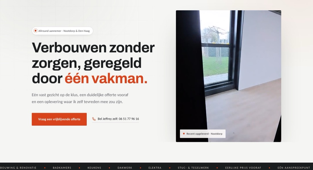 Website gebouwd voor Lindeman Techniek in Nootdorp